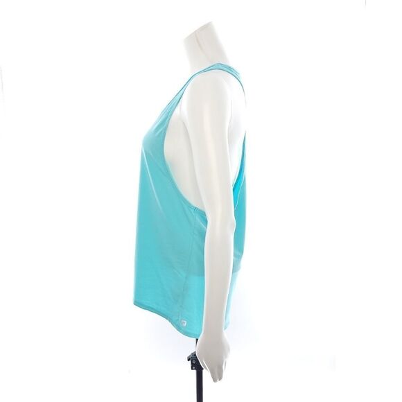Fabletics Solid Blue Athletic Tank Top Womens Size Medium - Picture 4 of 10